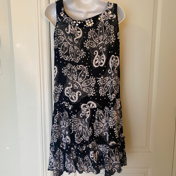 Lola P. Black midi sleeveless dress Size L - Picture 6 of 6